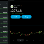 Sučelje Trading 212 aplikacije s prikazom portfelja i dionice Nvidia